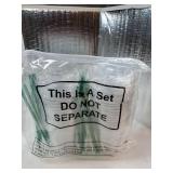 25 Set Plastic Cups with Lids and Straws, Disposable Plastic Iced Coffee Cup for Cold Beverage Juice Smoothie Crystal for Coffee Shops Party Catering(Clear,14 oz) - Retail: $18