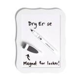 U Brands White Locker Accessory Kit, with Magnets, Mirror, Whiteboard, Marker, Cup. MIRROR HAS SCRATCHES IN THE LOWER LEFT CORNER. - Retail: $3