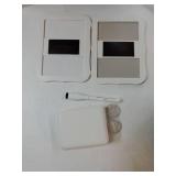 U Brands White Locker Accessory Kit, with Magnets, Mirror, Whiteboard, Marker, Cup. MIRROR HAS SCRATCHES IN THE LOWER LEFT CORNER. - Retail: $3