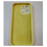 iPhone 15 Pro Max Case, Premium Silicone with [Soft Anti-Scratch Microfiber Lining] Shockproof Protective Phone Case for Men Women Girls 6.7, Creamy Yellow - Retail: $10"
