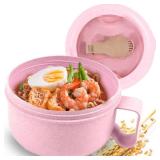 Microwave Ramen Bowl Cooker With Lid Instant Noodle Bowl Soup Bowl Bpa Free/Food Grade For Office College Dorm Room Instant Cooking Dishwasher Safe