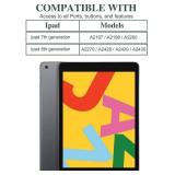 Case 7th / 8th / 9th Generation Cover 2019/2020/2021, Vimorco Soft Rubber Back Cover, Protective Leather Case, Adjustable Stand Auto Wake/Sleep Smart Case for Apple ipad, Blue&Pink Marble - Retail: $1