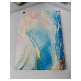 Case 7th / 8th / 9th Generation Cover 2019/2020/2021, Vimorco Soft Rubber Back Cover, Protective Leather Case, Adjustable Stand Auto Wake/Sleep Smart Case for Apple ipad, Blue&Pink Marble - Retail: $1