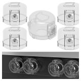 Stove Knob Safety Covers for Child Baby Proofing Kitchen Oven Knob Locks Universal Gas Burners Childproofing (5-Pack)