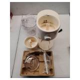 Dash Deluxe Shaved Ice & Slushy Maker - Easy-to-Use Slushy & Snow Cone Maker - Includes Serving Pitcher & Recipe Guide for Homemade Treats - Cream - Retail: $35