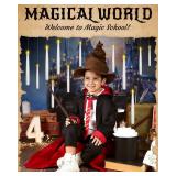 20pcs Flameless Taper Candles with Remote, 3D Window Candle, Floating Hanging Candles with Wand, 6.3IN Led Taper Candle Battery Operated. - Retail: $32