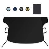 Windshield Cover for Ice and Snow, New Upgraded Heavy Duty 600D Windshield Snow Cover, Extra Large Size (75x45"),Windproof Winter Frost and Deicing Awning. - Retail: $20"
