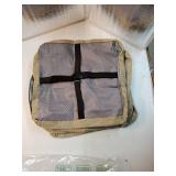 Anti-Slip Bar Stool Cushions Square Bar Stool Seat Cushions with Ties Set of 4 Small Square Chair Pads with Machine Washable Cover 12X12"X2" (Beige) - Retail: $47"