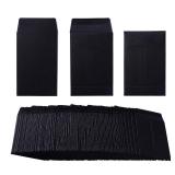 200 Pack Small Coin Envelopes Kraft Paper Seed Envelopes Mini Parts Small Items Stamps Storage Packets Envelopes Self-Adhesive for Garden, Office or Wedding Gift, (2 1/4 x 3 1/2 Inch, Black) - Retail: