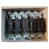 Toggle Light Switch, Single Pole, 15A 120-277V, Grounding Screw, Residential Grade, UL Listed, 88115-W-10PCS, White (10 Pack), 10 Count - Retail: $16