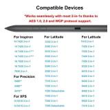 Premier Rechargeable Active Pen for Dell Active Pen PN7522W Laptop Pen, Compatible with Dell 2 in 1 Laptop for Inspiron 7420/7425/7430/7435/7620/7630,for Latitude 5300/5340/7210/7320/7410/9330/9520 - 