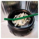 Floating Potion Cauldron - Cauldron Halloween Decor with Magic Floating Potion Bottles and Diffuser - Black Plastic Witches Bowl Hocus Pocus Party Decoration for Vintage Home Decor - Retail: $19