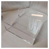 Acrylic Napkin Holder for Table, Clear Guest Towel Holder, Beverage Buffet Paper Napkin Caddy for Bar, Party, Dinner, Kitchen & Dining Room, Bathroom, Perfect for 5.5 x 5.5 inches Napkins - Retail: $1