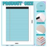 36 Pcs 4 x 6" Legal Pad Writing Notepads Ruled Multiple Color Lined Note for Work 80 Gsm Paper"