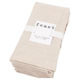 Home Overbrook Chambray Dinner Napkins - Set of 8 (Beige) - Retail: $20