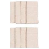 Home Overbrook Chambray Dinner Napkins - Set of 8 (Beige) - Retail: $20