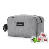 Cooler Bag Freezable Lunch Bag for Work School Travel, Leak-proof Small Lunch Bag, Small Insulated Bag For Kids 3+/Adults, Freezer Lunch Bags, Freezable Snack Bag, Grey - Retail: $18