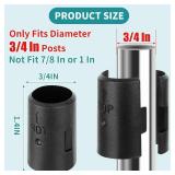 48 Pcs Wire Shelf Clips for 3/4 Inch Posts, 24 Pair Plastic Shelf Locking Clips, Shelving Sleeves Replacements for Wire Shelving System - Retail: $8