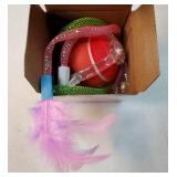 Interactive Cat Toys for Indoor Cats,3 Modes Electric Moving Cat Ball with Feather Tail,800MAH Large Capacity & Low Noise, Automatic Kitten Toys for Bored Indoor Adult Cats - Retail: $15