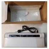 Food Vacuum Sealer Machine, 75KPA Strong Suction, Dry/Wet Modes, 20 Vacuum Seal Bags for Food, Digital Countdown Timer, Compact Lightweight, Ideal for Home Kitchen Use - Retail: $30