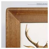 6x8 Wood Picture Frames, Rustic Photo Frame with Real Glass Front, Wall Hanging and Tabletop Standing, Vertical or Horizontal Display (Brown) - Retail: $16