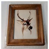 6x8 Wood Picture Frames, Rustic Photo Frame with Real Glass Front, Wall Hanging and Tabletop Standing, Vertical or Horizontal Display (Brown) - Retail: $16