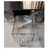 Salt Container With Lid And Spoon, Clear Seasoning Rack Spice Pots, 3 Piece Seasoning Box For Home Kitchen Cafe Storing Salt Sugar Pepper Spice (3 Pieces) - Retail: $35