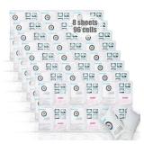 Shipping Ice Packs Small Cold Packs for Food Shipping, Long Lasting Dry Ice Packs for Coolers, Reusable Ice Sheets for Coolers Freezer Packs, 96 Cells - Retail: $9