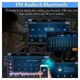 Double Din Car Stereo with Carplay and Android Auto, 7 Inch HD Touchscreen Car Radio with Bluetooth/Mirror Link/EQ/FM/SWC/AUX/USB/RCA + Rear Camera - Retail: $37