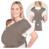 D-Lite Baby Wrap Carrier, Adjustable Baby Carrier, Baby Sling, Newborn, Infant, Toddler 7-44lbs - Retail: $40