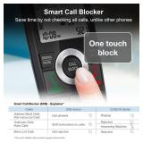 AT&T CL82219 DECT 6.0 2-Handset Cordless Phone for Home with Answering Machine, Call Blocking, Caller ID Announcer, Intercom and Long Range, Black - Retail: $59