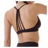 AUROLA Seamless Mercury Workout Sports Bras for Women Athletic Removable Adjustable Backless Minimal Top Small