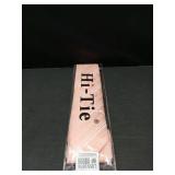 Dubulle Mens Paisley Striped Tie and Handkerchief Cufflinks Tie Set for Men Wedding Business Formal,Coral Pink