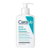 CeraVe Acne Treatment Face Wash, Salicylic Acid Cleanser with Purifying Clay, Niacinamide, and Ceramides, Pore Control and Blackhead Remover, 8 Ounce