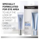 Neutrogena Rapid Wrinkle Repair Retinol Eye Cream for Dark Circles, Daily Anti-Aging Under Eye Cream with Retinol & Hyaluronic Acid to Fight Fine Lines, Wrinkles, & Dark Spots, 0.5 fl. oz