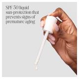 COOLA Organic Sun Silk Drops and Face Moisturizer with SPF 30, Dermatologist Tested Sunscreen with Plant-Derived BlueScreen Digital De-Stress Technology, 1 Fl Oz