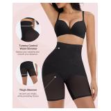 SheBuddy Shapewear for Women Tummy Control, Butt Lifting High Waisted Body Shaper Underwear Shorts Thigh Slimmer Girdles Black XL