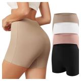 Banamic Womens Boy Shorts Seamless Underwear Anti Chafing Soft Biker Short Boxers Large