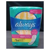 Always Ultra Thin Pads Size 1 Regular Absorbency Unscented - 44ct
