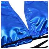 JUMISEE Women Rave Holographic Snakeskin Wrap Swimsuit Sexy Strappy Backless Bathing Suit Festival Outfit