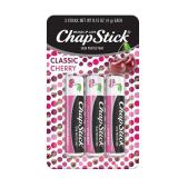 ChapStick Classic Skin Protectant Flavored Lip Balm Tube, Cherry Flavor, 0.15 Ounce (Pack of 3)