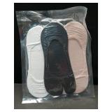 ZARSIO 3 Pairs Japan Tabi Socks No Show Socks Flip Flop Sock Split Toe Low Cut Sock (US, Alpha, One Size, Regular, Regular, White+Black+Fleshcolor)