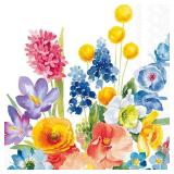 IHR Ideal Home Range Cocktail Napkins Disposable 3-Ply Paper Party Napkin Pack, 5" x 5", Early Magic, 20-Count