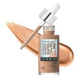Maybelline Super Stay Up to 24HR Skin Tint, Radiant Light-to-Medium Coverage Foundation, Makeup Infused With Vitamin C, 322, 1 Count