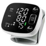 Oklar Blood Pressure Monitors for Home Use Rechargeable Wrist Digital BP Machine Cuff with LED Backlit Display, Voice Broadcast, 240 Memory Storage for 2 Users with Carrying Case