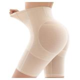 Ousmile Shapewear for Women Tummy Control, Butt Lifting High Waisted Body Shaper Shorts Under Dresses Thigh Slimmer Nude