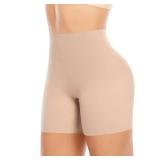 Werena Seamless Shaping Boyshorts Panties for Women Tummy Control Shapewear Under Dress Slip Shorts Underwear (Long Beige-3,XL)