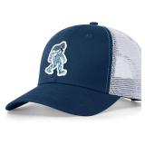 Pnkvnlo Mesh Bigfoot Hat Leather Cap for Men- Great Snapback Closure Sasquatch Hat for Hunting & Hiking-Moon-Navy