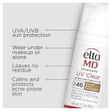 EltaMD UV Clear Tinted Face Sunscreen, SPF 46 Oil- Free with Zinc Oxide, Dermatologist Recommended, Stocking Stuffer