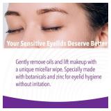 iVIZIA Eyelid Cleansing Wipes for Sensitive Eyelid Cleansing, Preservative-Free, Micellar, No Rinse, Gentle Eye Makeup Remover, 20 Sterile Single-Use Wipes for Eyelids Packaging May Vary